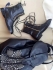 Casadei Leather & Chain Combat Boots